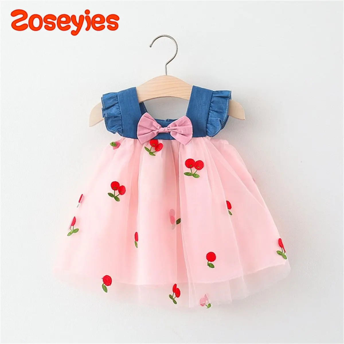 Kids Clothes Baby Dress Girls Princess Mesh Dresses For Kids Summer Party Tutu Children Bow Clothes