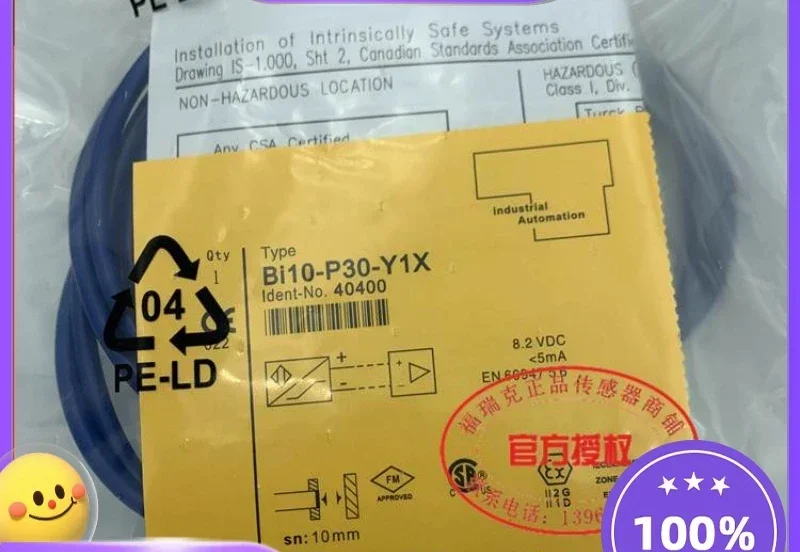 New genuine inductive proximity switch BI10-P30-Y1X 8.2V intrinsic safety type