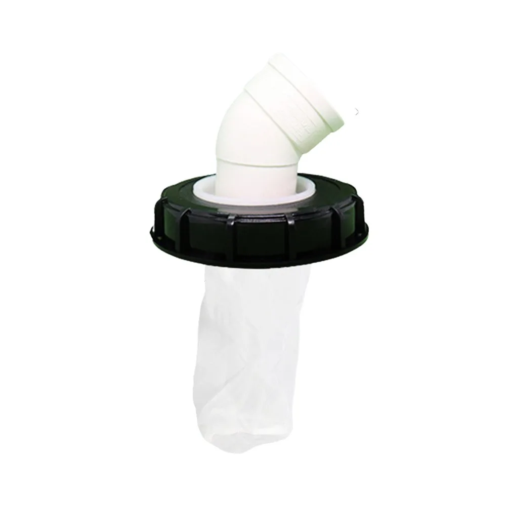 163 mm IBC Ton drumfittingen kunststof dop met filterschroef T-vormig/rechte kop/elleboog/verticaal regenwaterfilterafdekking wasbaar