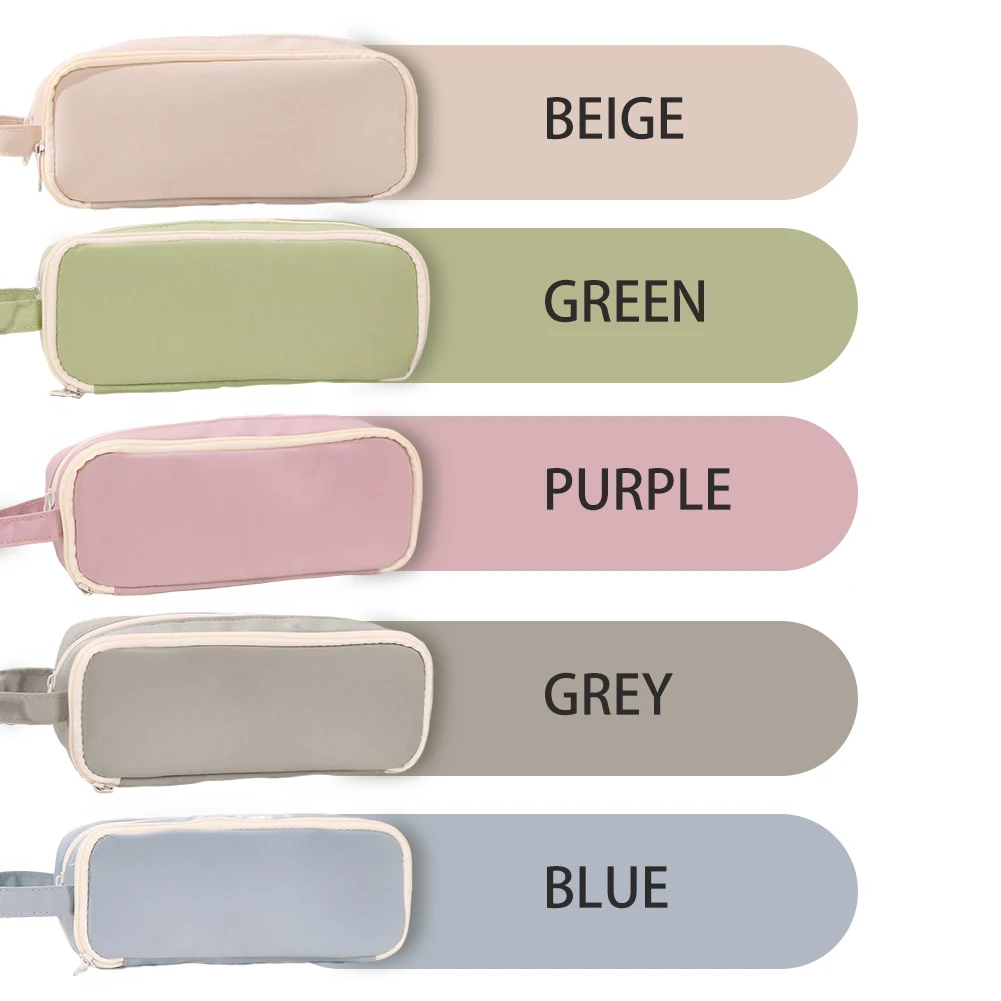 สำนักงานพกพานักเรียนหลายช่องน่ารักสำหรับนักเรียนกระเป๋าใส่ดินสอทนทานจุของได้เยอะ