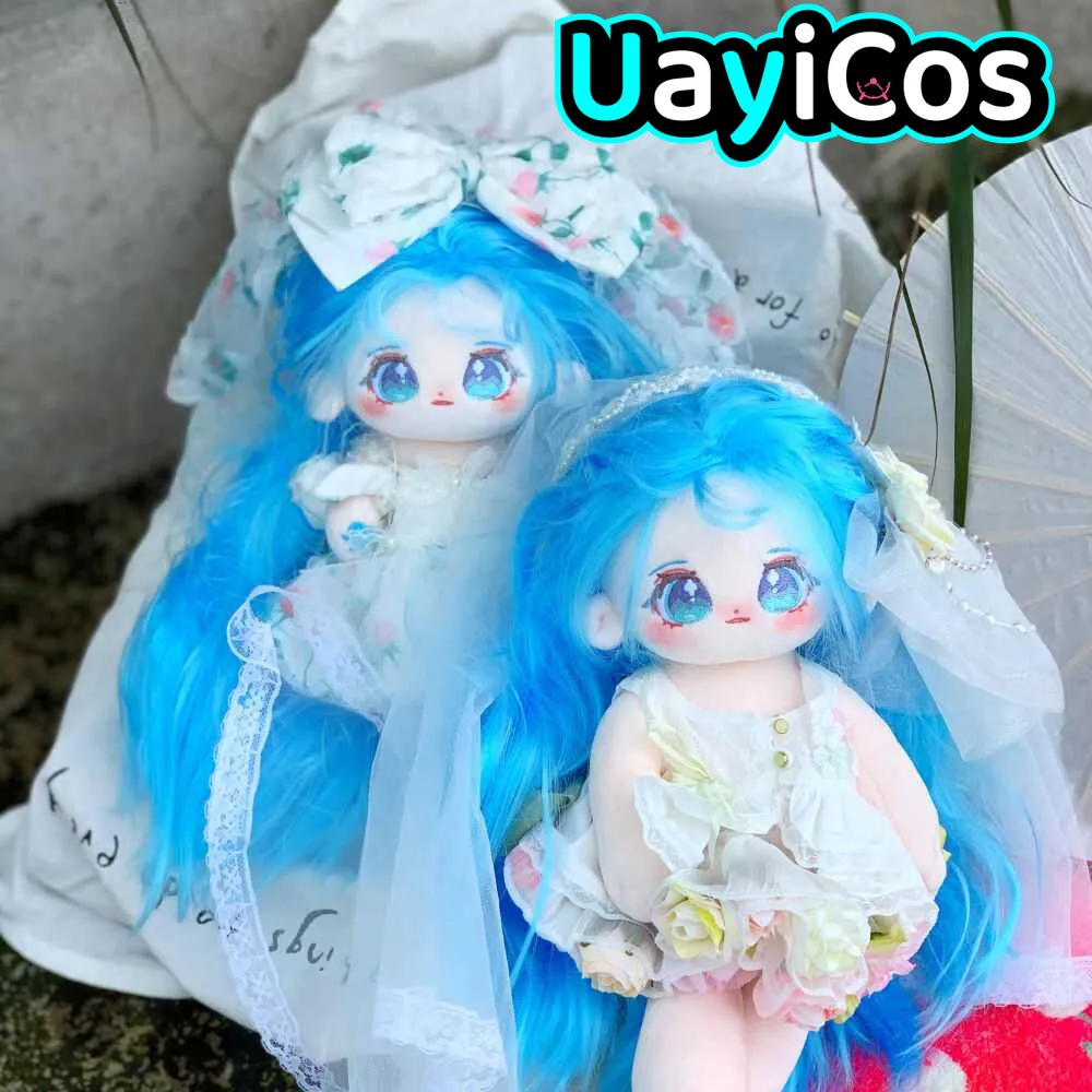 

Anime Lan Ying Mermaid Princess Monster Long Hair Stuffed 20cm 30cm Cute Plushie Cotton Plush Pillow Doll Body Toy For Kids Gift