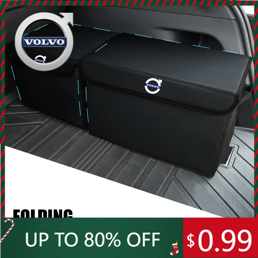 

Эмблемы для Volvo RDESIGN V60 S60 V40 S40 S80 XC40 EM90 V70 XC70 C30 C70 Складной органайзер для хранения автомобиля, аксессуары для уборки