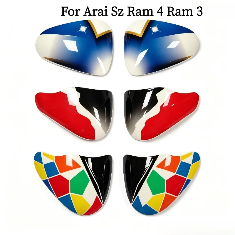 Helmet Accessories For Arai Sz Ram 4 3 Hermonza Lens Helmet Visor Black Gold Clear Tan Fixed Base Inlet Trim Capacete Parts