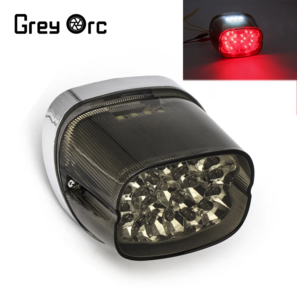 

Tail Light Brake Integrated Turn Signals For Harley Fatboy Sportster Dyna Road King Glides Fatboy XL 883 1200 Rear Taillight