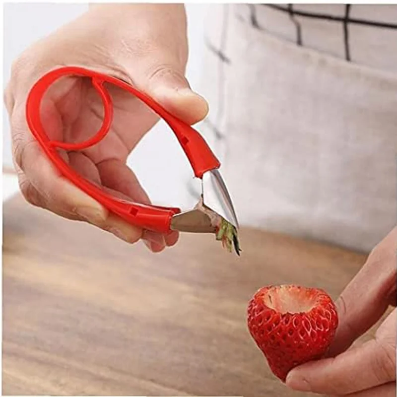 Fruit Corer Core Remover Strawberry Huller Stem Eyes Stalk Leaves Vegetable Tool For Kitchen Durable Easy Install view 5