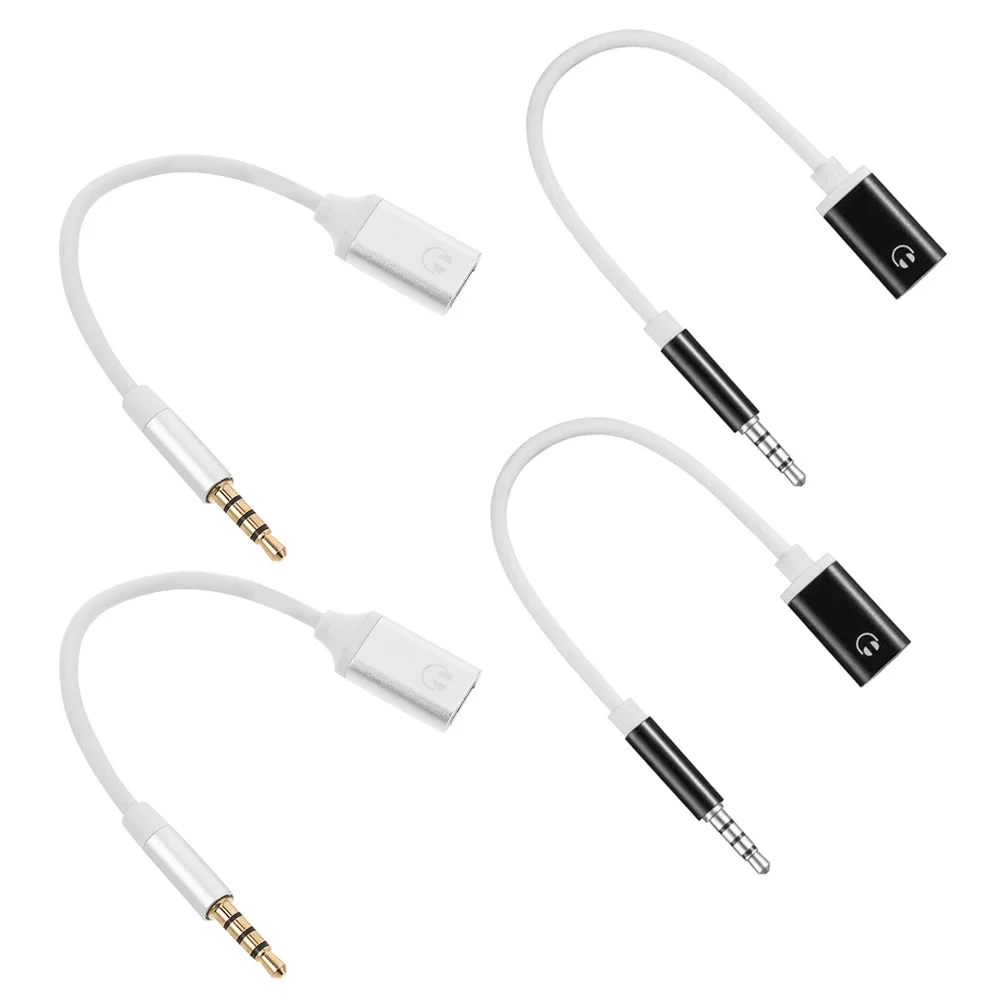 

4 шт. адаптер для наушников типа C к Aux, разъем для наушников, портативный адаптер USB C к аудиокабелю 3,5 мм, высококачественный звуковой разъем