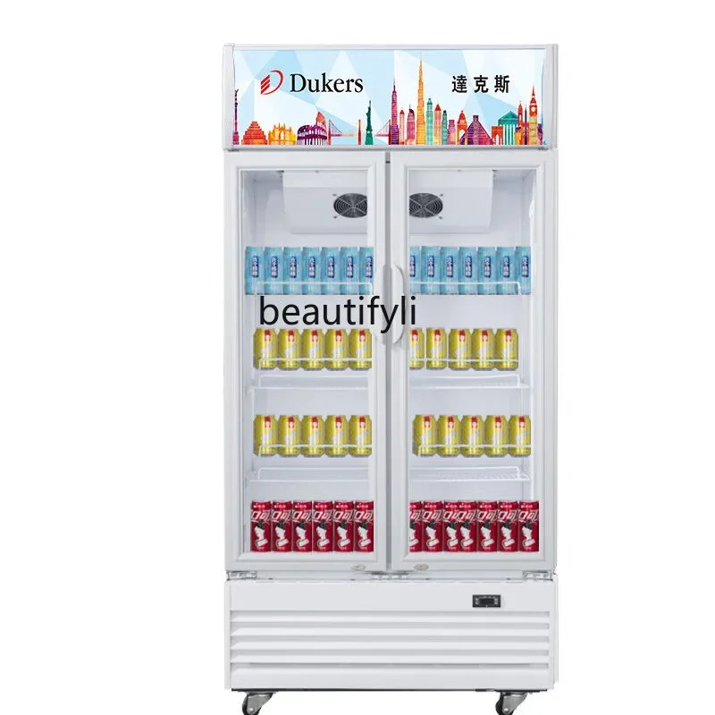 

A61 Commercial air-cooled frost-free display cabinet first-class energy efficiency supermarket beverage cabinet beer flower cabi