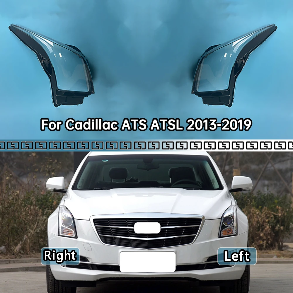 

For Cadillac ATS ATSL 2013-2017 Transparent Headlight Cover Lampshade Headlamp Lamp Shell Plexiglass Replace Original Lens