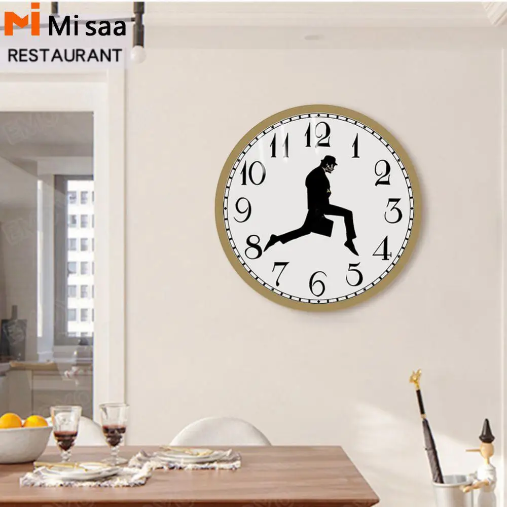 British Comedy Perfect Gift Unique Design Entertaining Attention-grabbing Humorous Trending Wall Clock Silent And Mute Nostalgic