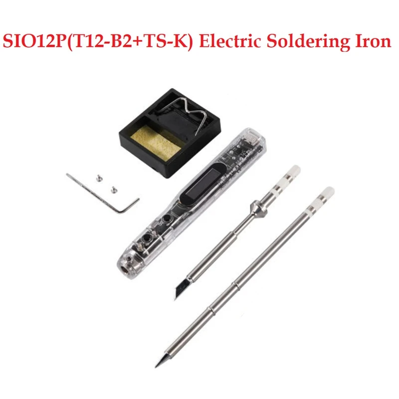 Portable Electric Soldering Iron Smart LED Digital Display Adjustable Temp Iron Built-In Buzzer