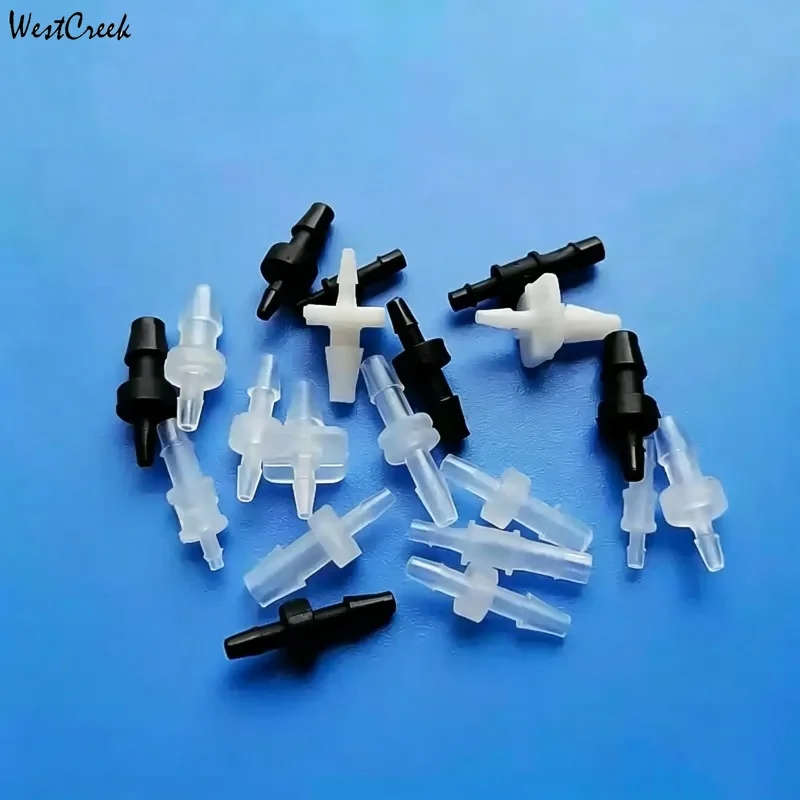 WESTCREEK Barbed Reducing Straight Hose Fitting Clear PP Plastic Waterproof Connector for Silicone Tubing