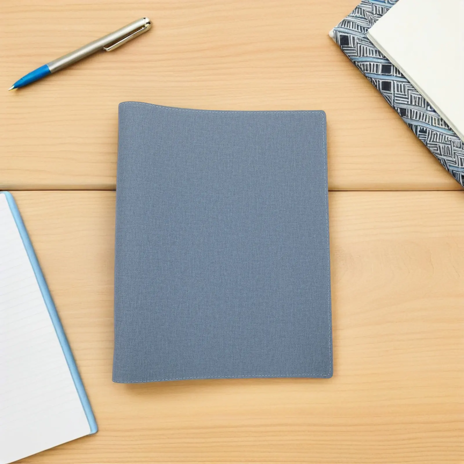 B5 Binder Outer Shell 9 Ring Loose Leaf Planner Cover PU Refillable Notebook Shell Comfortable Rounded Edges Office