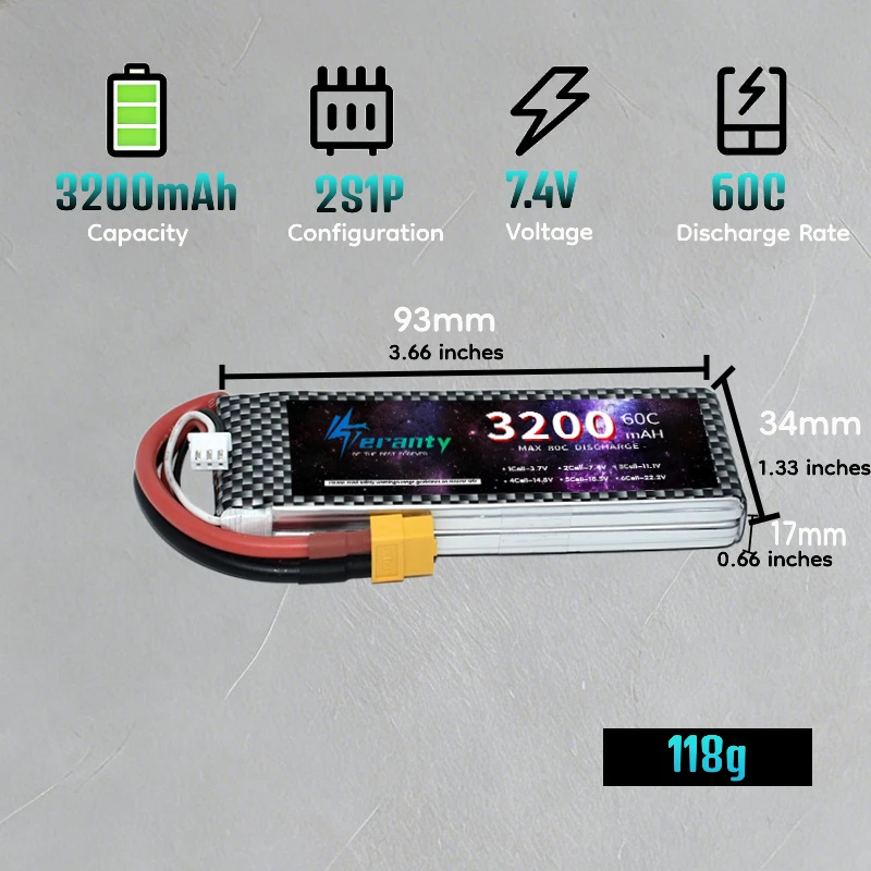 แบตเตอรี่ลิโพ RC ความจุสูง TER - Drone Battery 3S บทวิจารณ์และราคา