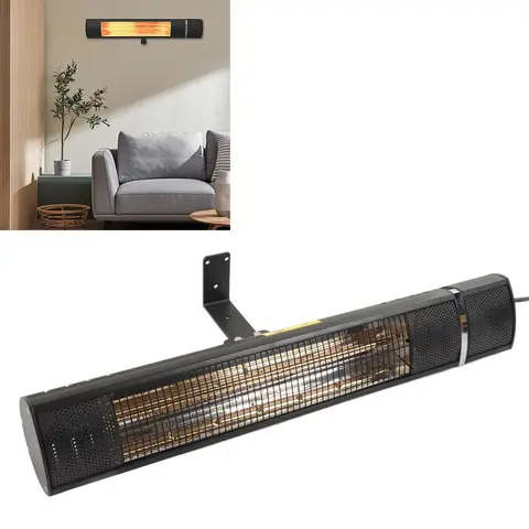 इनडोर आउटडोर के लिए इलेक्ट्रिक आउटडोर हीटर हाई पावर वॉल माउंटेड IP65 वाटरप्रूफ इन्फ्रारेड पैटियो हीटर 8 best sales हीटर की दीवार - №2