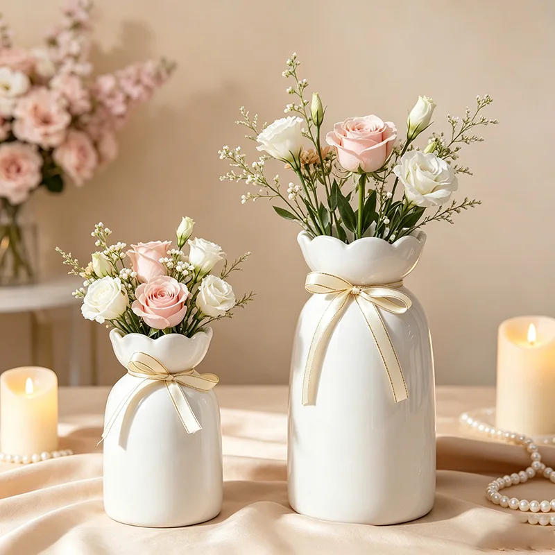 Ceramic Vase Modern Art Nordic Decorative Vase Used for Wedding, Living Room, Office, Bedroom Decoration Vase