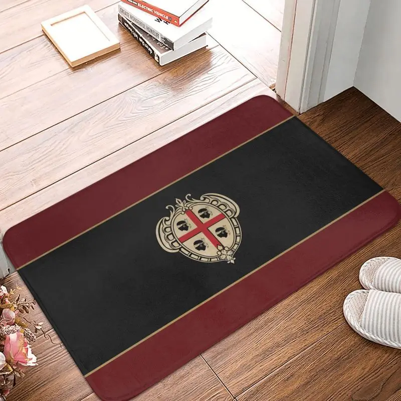 Italian Sardinia Coat Of Arms Artwork Doormat Mat Anti-Slip Italia Pride Sardegna Bathroom Kitchen Living Room Rug Carpet 40*60