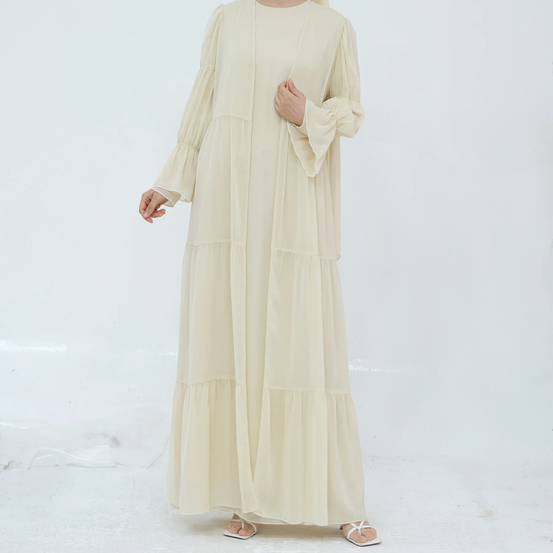 Eid Ramadan Dubai Abayas Muslim Sets for Women Kimono Cardigan Hijab Dress Turkey Kaftan Djellaba Islam Jalabiya Kebaya Outfits