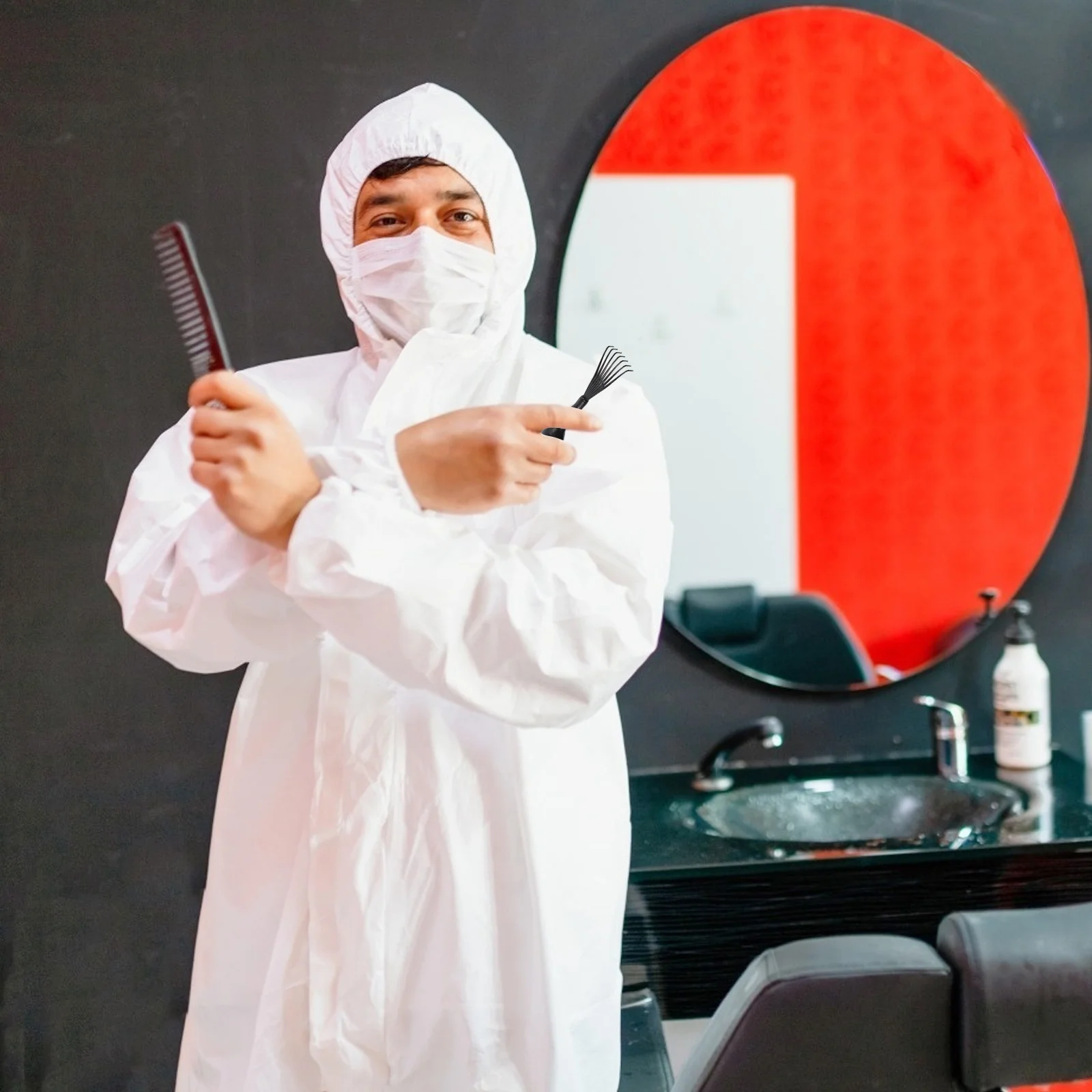 

8 шт., инструмент для чистки щетки для волос, расческа для удаления когтей, пластиковый очиститель, мини-размер для путешествий, щетка для волос, грабли, очиститель расчески