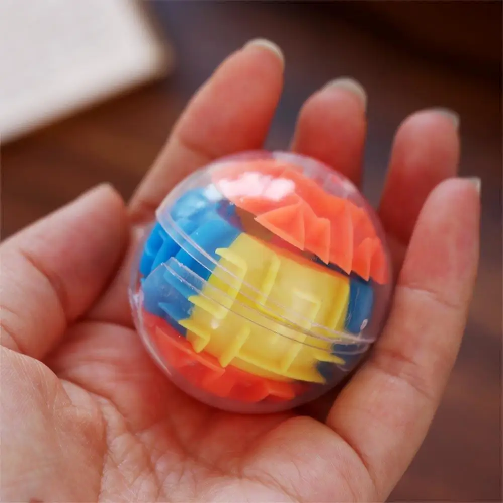 Plastics Mini Rolling Balls Toys Transparent Rolling Ball Game Speed Cube Labyrinth Rolling Ball Toys Mini Six-sided Playing