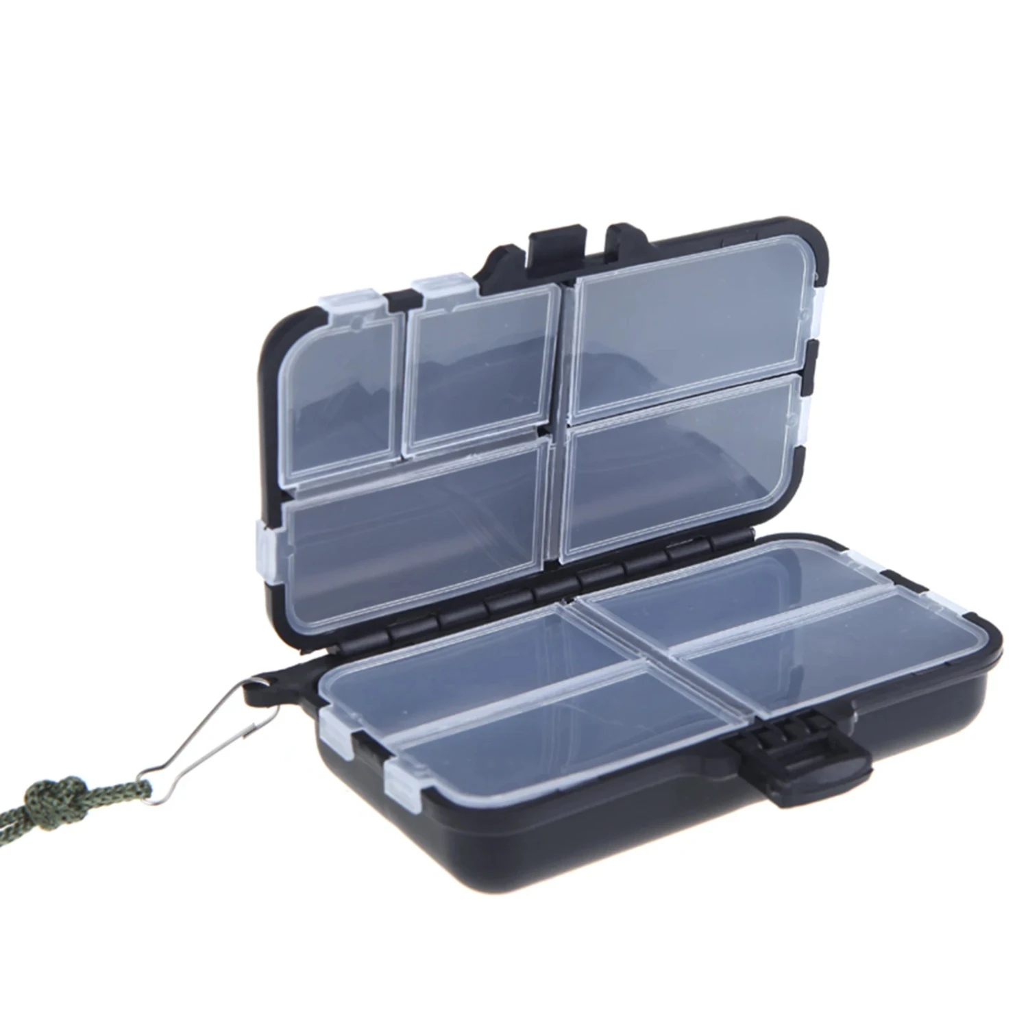 

Fishing Tackle Box Fly Fishing Box Spinner Bait Minnow Popper 9 Compartments Outdoor Fishing Accessories 2024