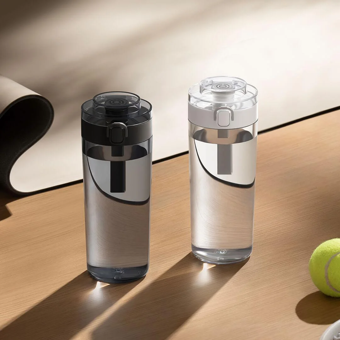 NEW Original MIJIA Portable Water Bottle 600mL Tritan BPA Free Detachable Tea Filter One Touch Lid Carry Handle Travel Office CN