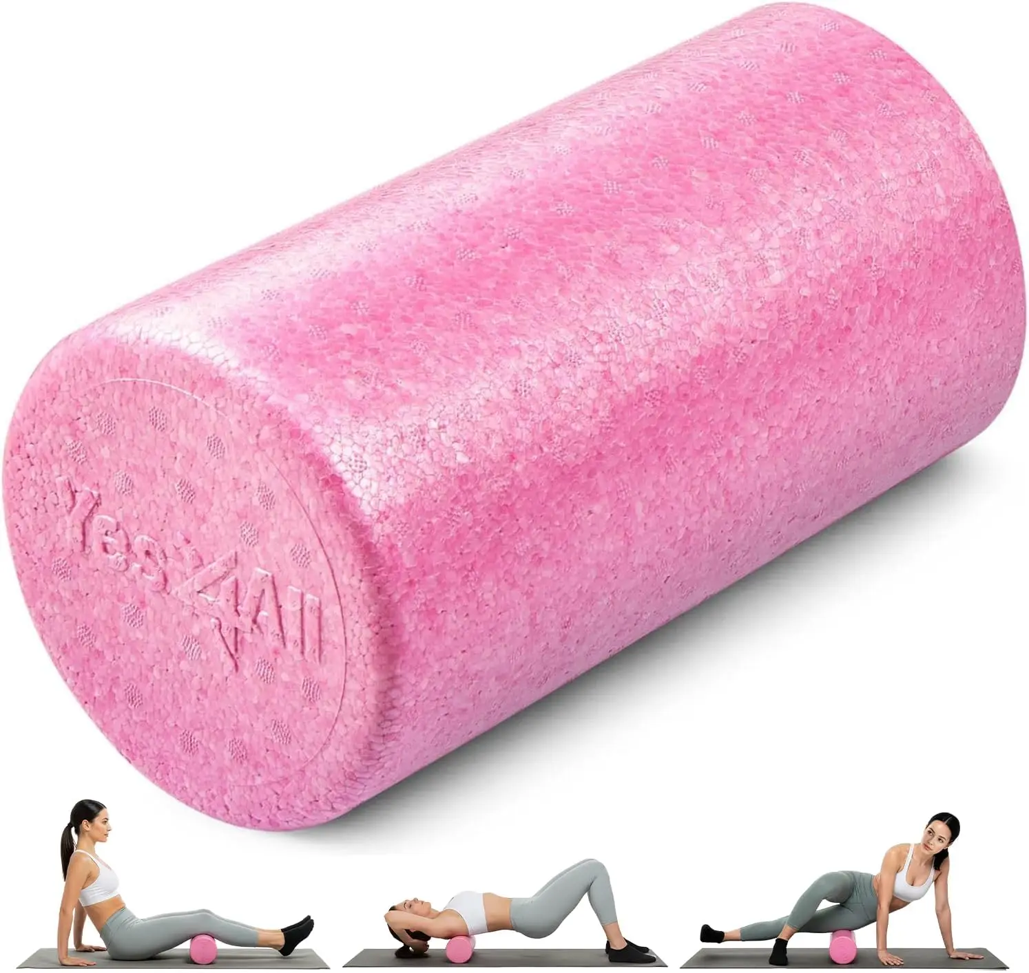 

High-Density EPP Round Foam Roller for Yoga, Pilates & Stretching - 12, 18, 24, 36 Inch