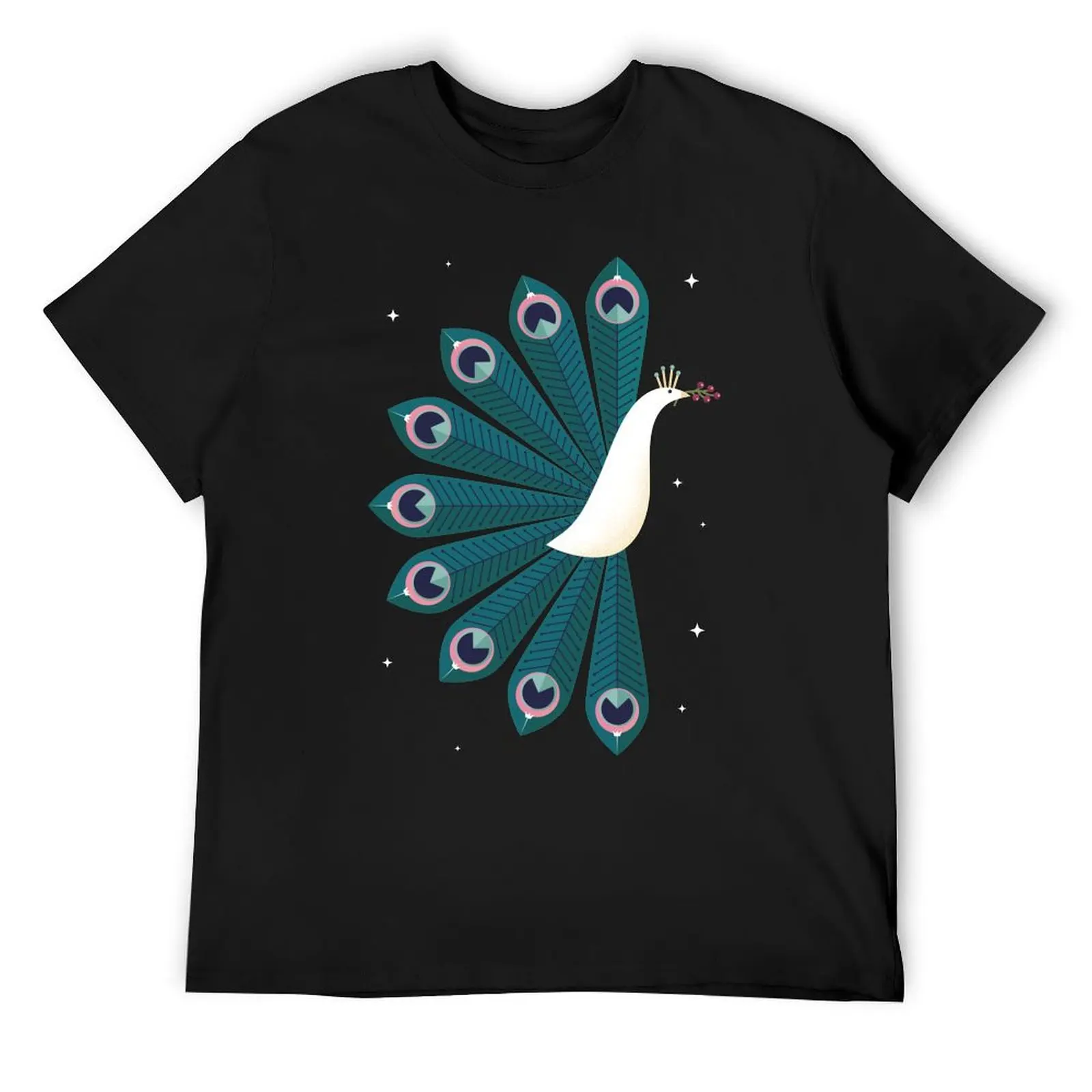 

Ornamental Peacock on Gold T-Shirt Blouse cute clothes animal prinfor boys mens white t shirts