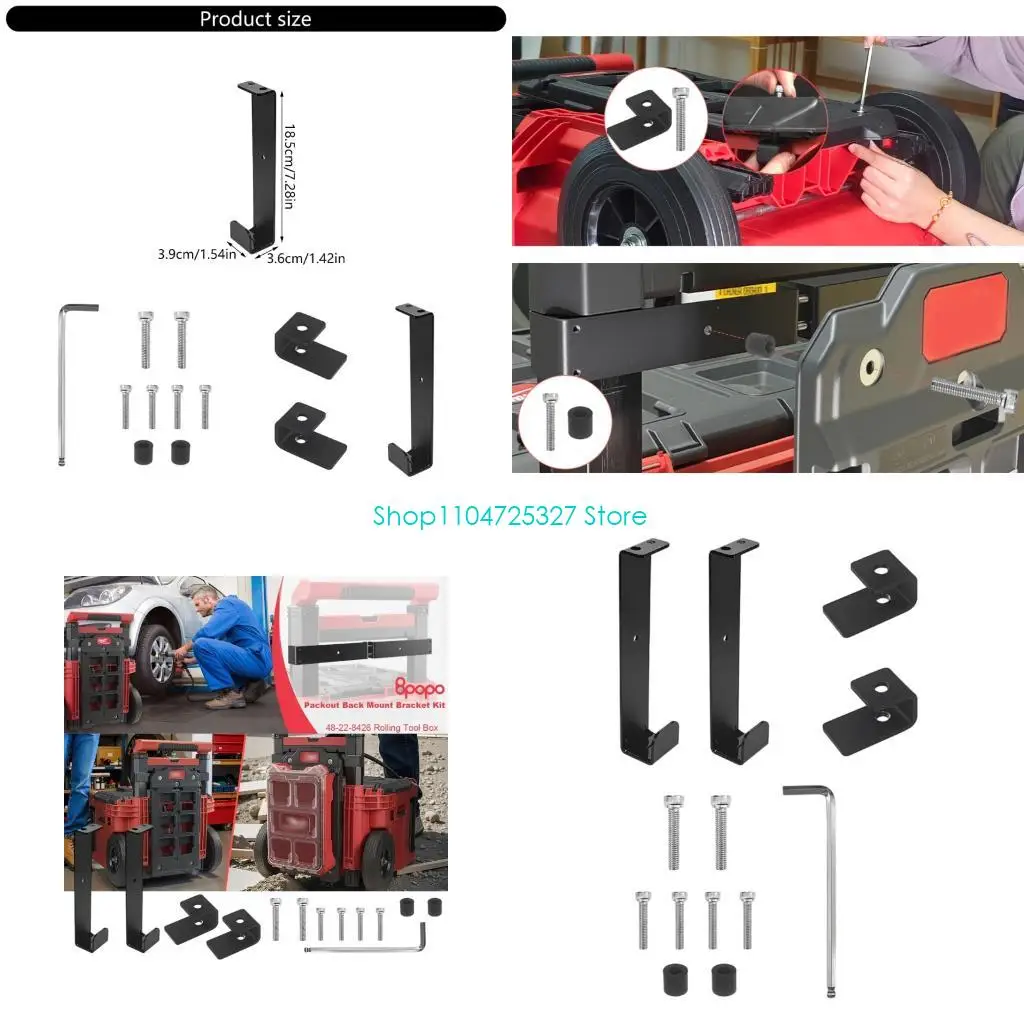 Potente paréntesis acero dulce D8KF para disposición almacenamiento herramientas