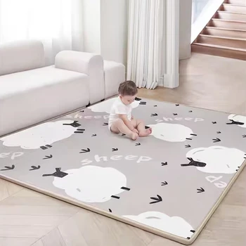 Mata do zabawy dla dzieci wodoodporna miękka mata do zabawy XPE składana dywanik do pełzania gra dla dzieci do aktywności składany koc zabawki edukacyjne