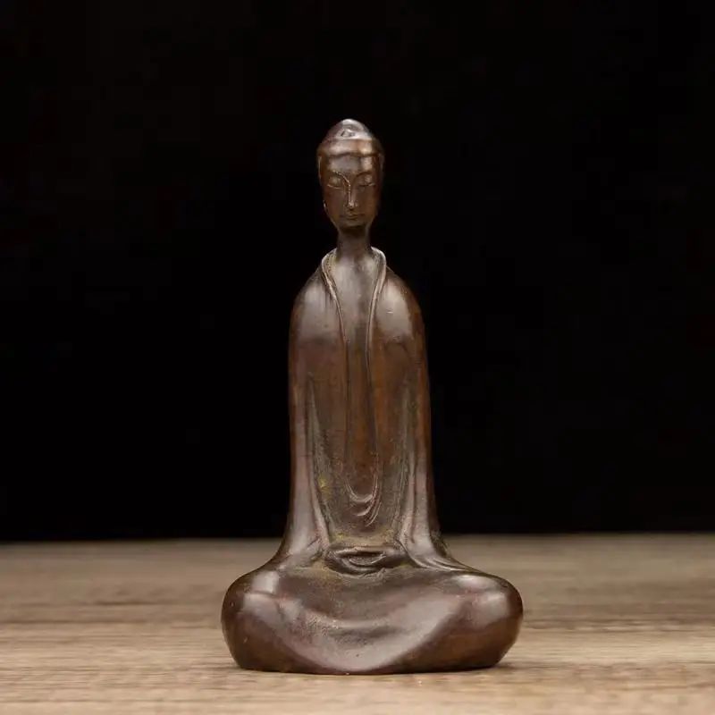 

Imitation Copper Crafts Vintage Chinese Style Northern Wei Buddha Buddha Statue Buddha Buddha Buddha Sakyamuni Table Decoration