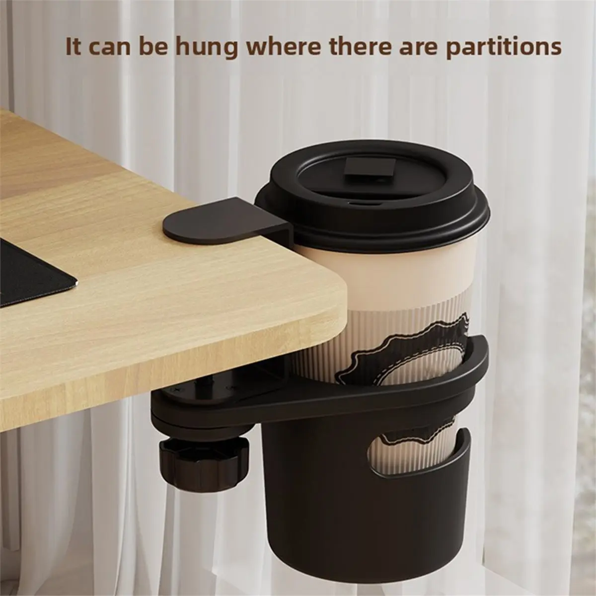 

2026 Новый вращающийся держатель для стакана с водой для настольного офиса, стеллаж для хранения напитков и кофе, подставка для предотвращения опрокидывания кружки с водой