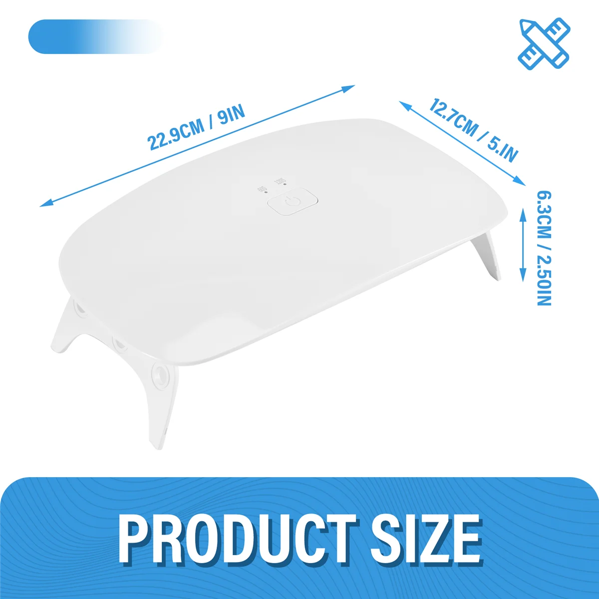 A99T Resin UV Lamp, 48W Fast Curing UV/LED Resin Lamp with 30Pcs Dual Lightsource Lamp Beads for UV Resin Kit