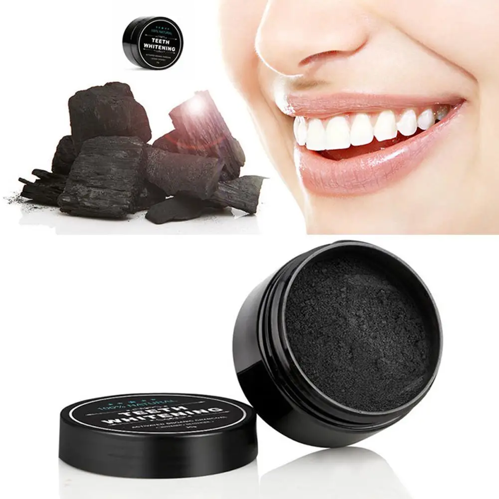 Poudre blanchissante pour dents noires, charbon actif teinté, coque AMP, charbon de bambou, dents blanches, fumée