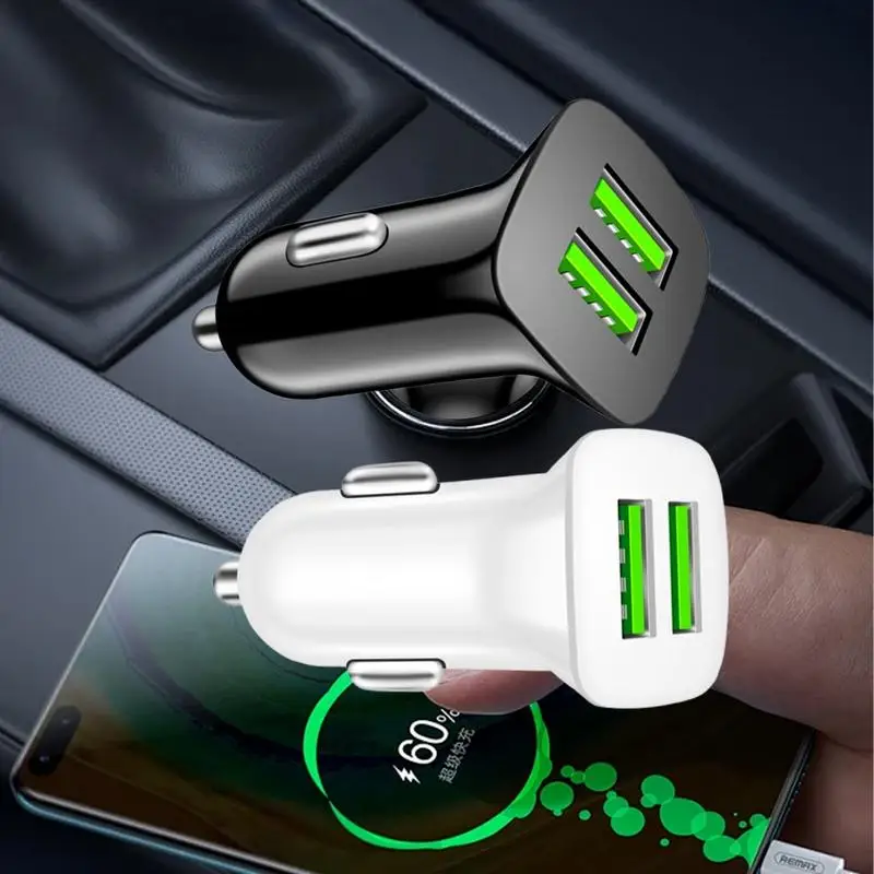 For Car USB Car Charger USB Car Charger Adapter Plug 5V3.1A USB Car Charger 2 Port Fast Charging Car Charger For Car For Vehicle