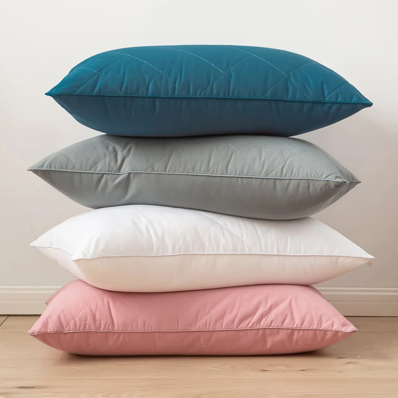 Comfortable High Elasticity Pillow Soft Side Sleeping Pillow for Household Use Fluffy Pillow Washable Not Deform Durable