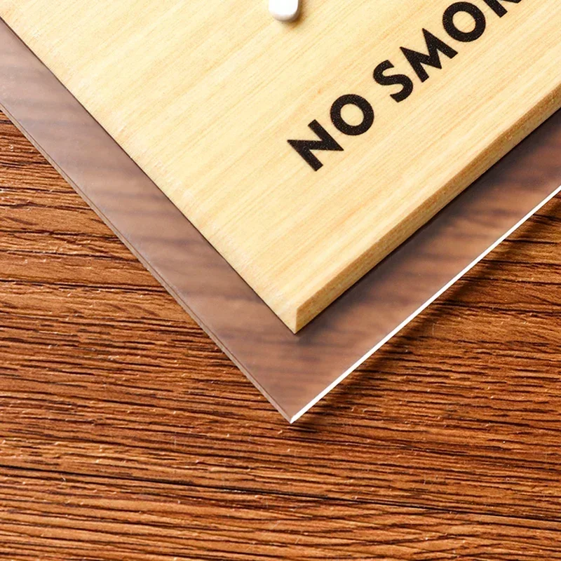 No-smoking Signage Acrylic Warm Reminder Sign Indoor Elevator Public Places Restaurant Anti-smoking Warning Sign Stickers
