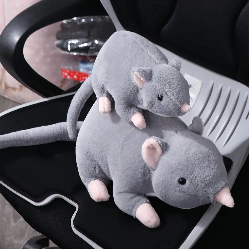 Oreiller en peluche en forme de souris en peluche, jouet de sommeil, décoration d'animaux, coussin en peluche souris, beurre en peluche rat, 32 cm, 50cm