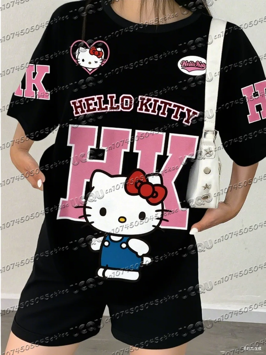 

Cute Girl Bow Street Sweet Cool Hip-hop Baseball Jersey T-shirt Top Plus Size Women's summer Men's Short Sleeve T-shirt Tops