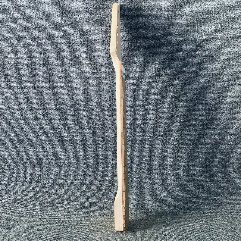 HN219  Mini Electric Guitar Short Scales Length Unfinished Tremolo Guitar Neck No Frets No Paints for Replace and DIY image 4