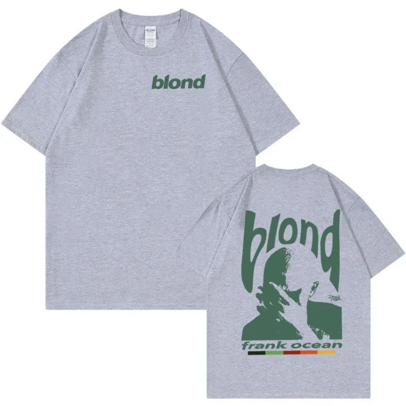 Rapper Frank Retro Graphic T Shirt Men's women Hip Hop Ocean Album Clothing T-Shirts Y2k Unisex Blond Fashion T-shirt