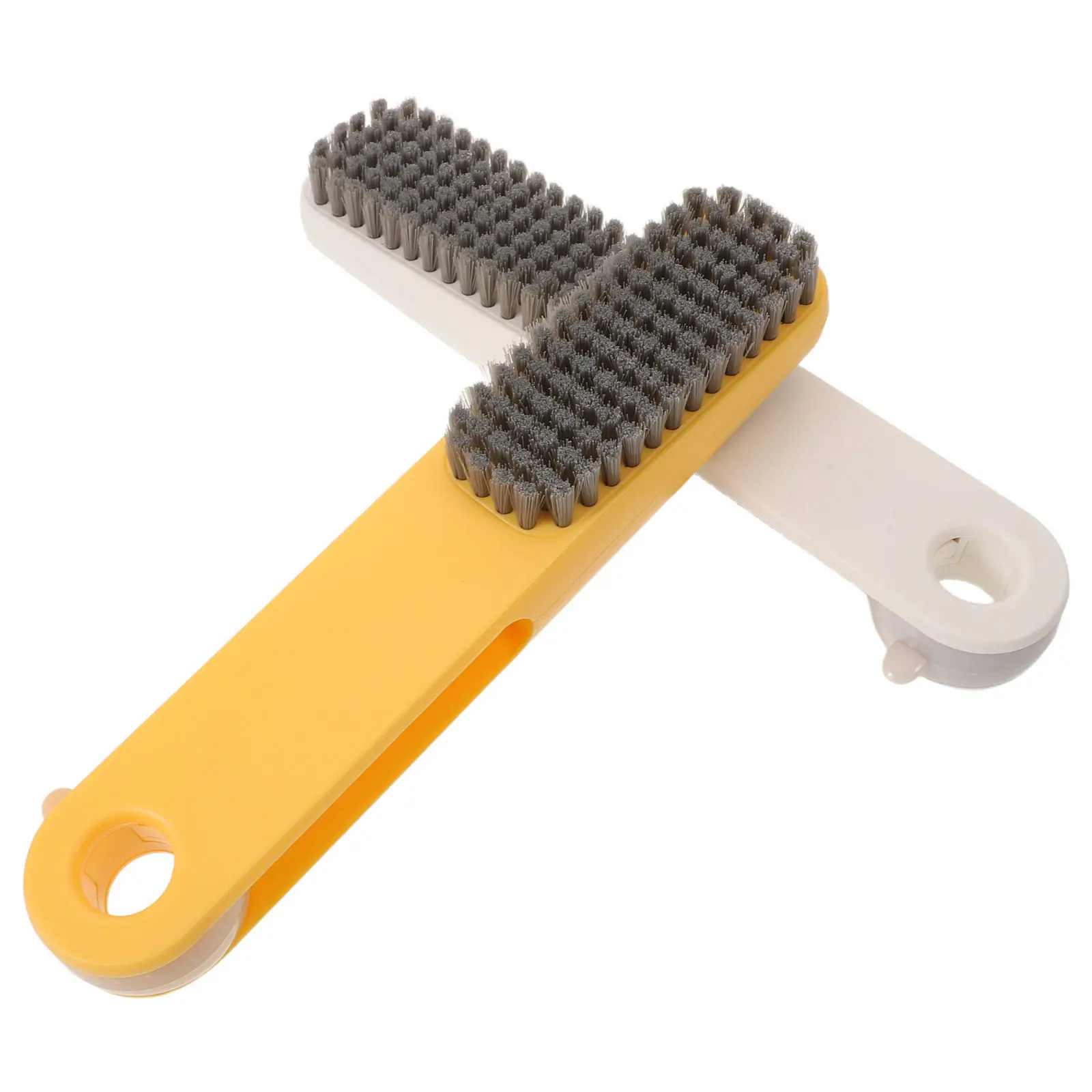 2Pcs Ergonomic Foot File White Yellow Design for Dead Skin Removal Calluses Remover Hard Skin File Travel Foot Care Tool Shower