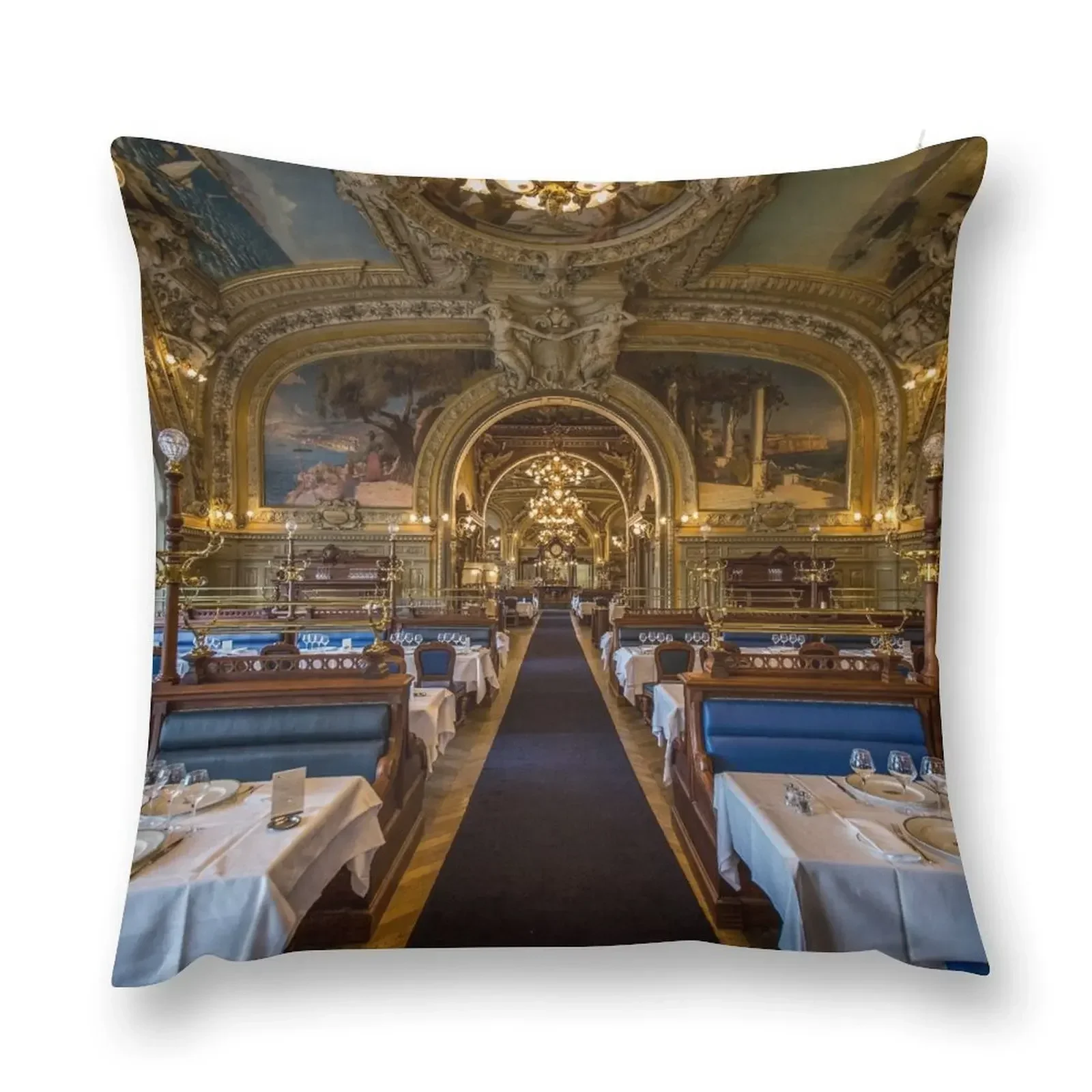 Le Train Bleu Pub Throw Pillow luxury throw pillow covers Christmas Pillowcase Pillow Cases