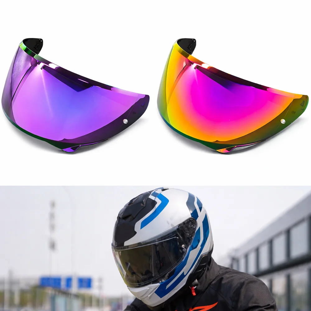 

Anti-UV Anti-Scratch Dustproof Wind Shield Motorcycle Accessories Motorcycle Helmet Visor Lens For HJC HJ-38 i71 F71 Replace