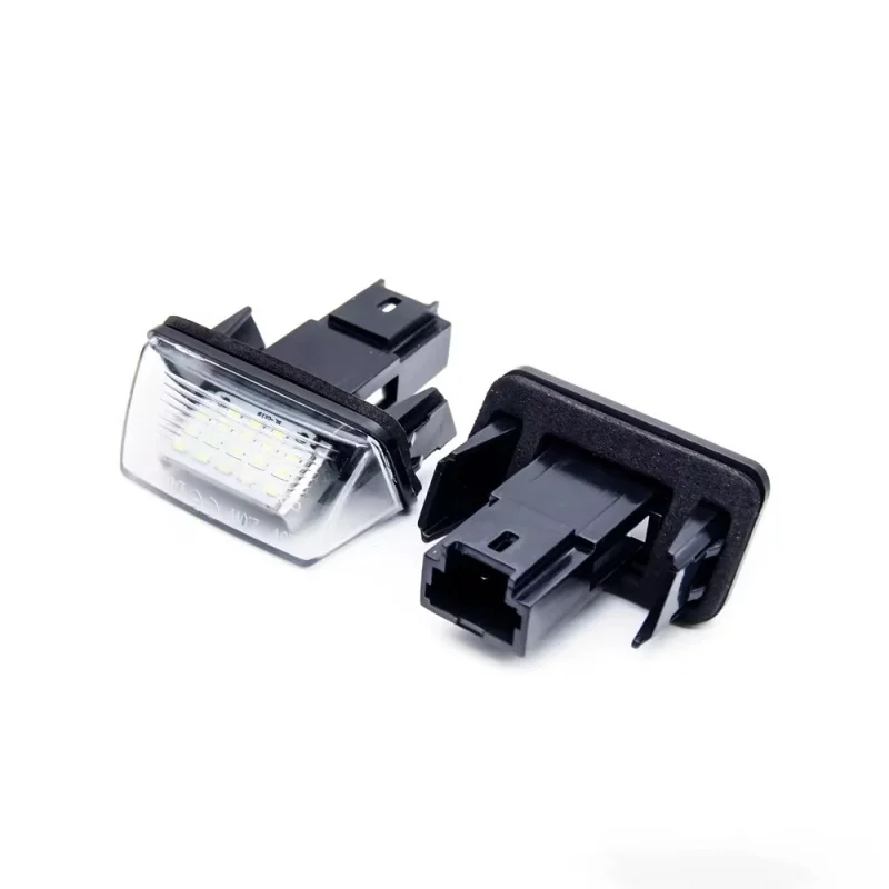 For Peugeot 206 207 307 308 406 407 5008 Partner 2pcs Error Free 6000K White 18 SMD Led License Number Plate Light Lamps