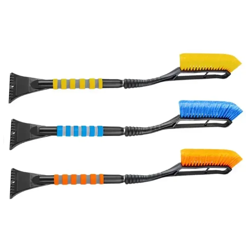 3-in-1 Car Snow Shovel - Telescopic Ice Scraper & Brush for Roof/Windows/Tires, Non-Slip Handle Safe Driving Tool