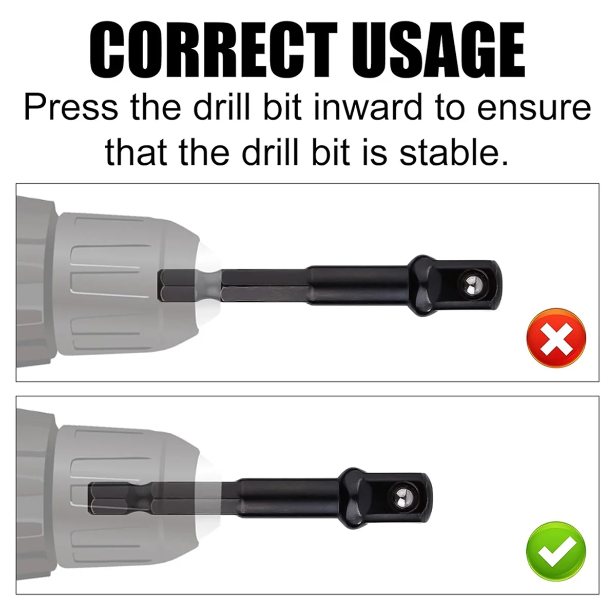 2025+ 6pcs Impact Socket Adapter Set,1/4,1/2,3/8 Inch Impact Driver Conversion Set Socket Driver Bits Drill Socket Adapter Kit