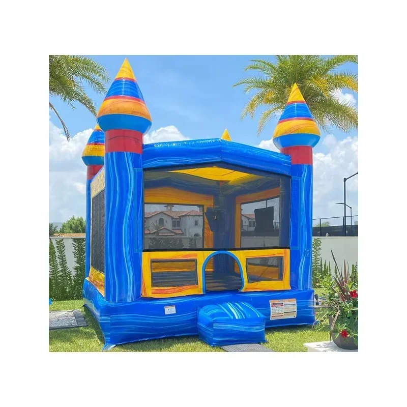 

Inflatable Castle Party Outdoor Blue Bounce Jumping Bouncy House Bouncing Jumper Inflatable Castle Bouncer