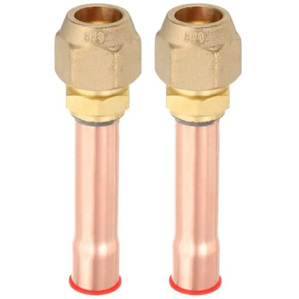 

2PCS 5/8 Inch Brass Flare Connector Male Thread Adapter Φ15.88 45-degree Flare Connection For Air Conditioners, HVAC Systems