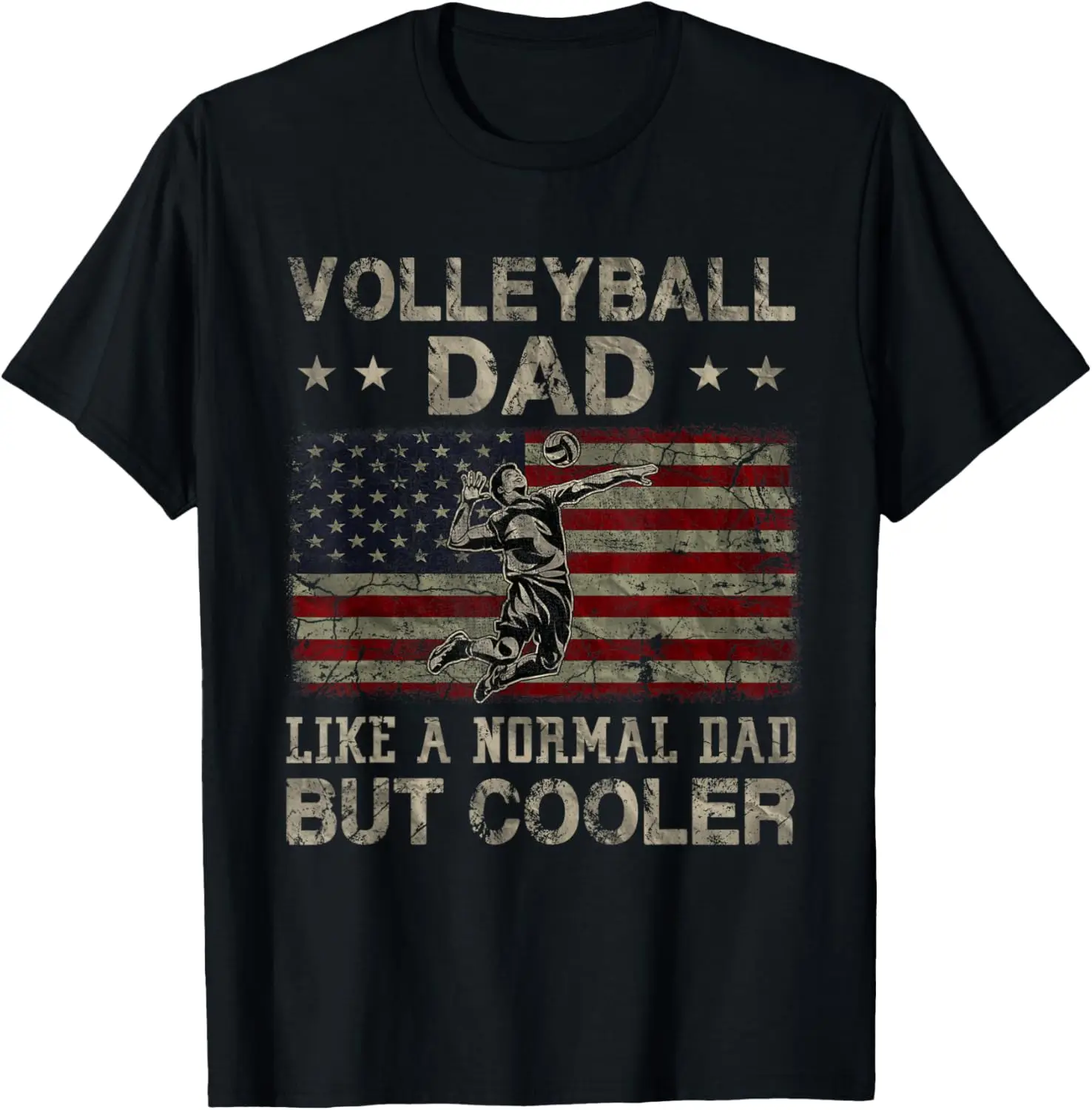 Volleyball Dad Like A Normal Dad But Cooler Father's Day T-Shirt