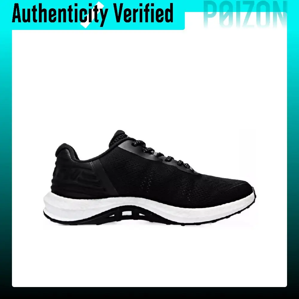 HEALTH Cushioning Slip Resistant Abrasion Resistant Low top Marathon Running Shoes Unisex Black White 5022-
